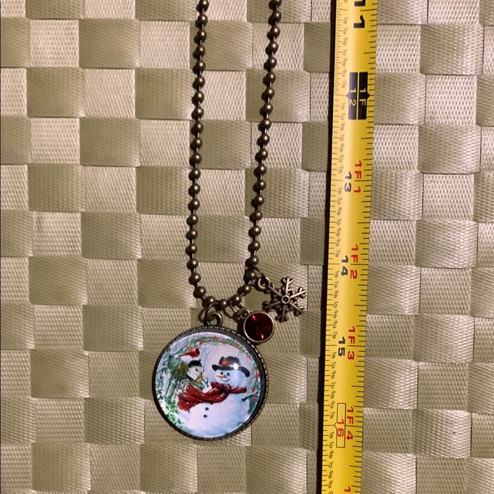 Snowman Pendant Necklace